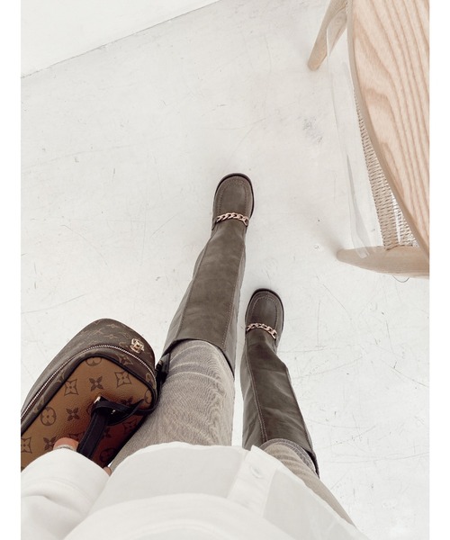 ALEXIA STAM（アリシアスタン） ブーツ Chain Long Boots/チェーン