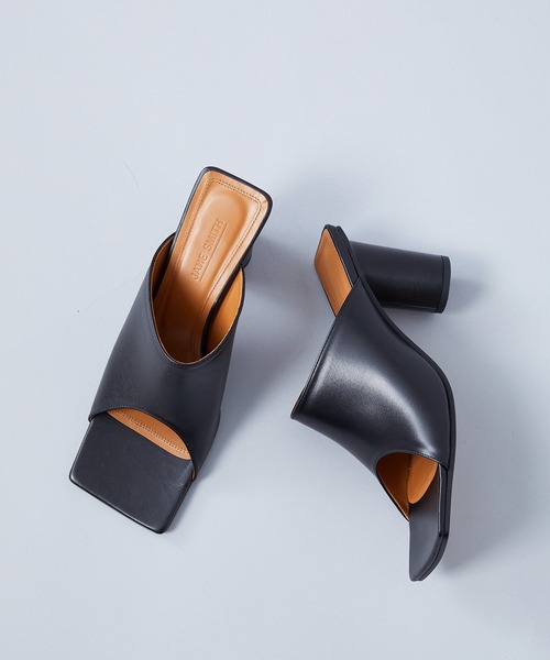 JANE SMITH ミュールサンダル JANE SMITH(ジェーンスミス)】SQUARE TOE SANDALS（サンダル
