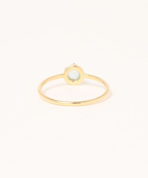con affetto(ファッション) 指輪 リング K18ミルキーアクアリング 
