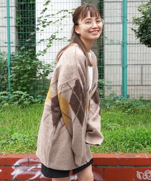 カーディガン WJQ モヘアタッチ ルーズカーディガン / ニット ボレロ