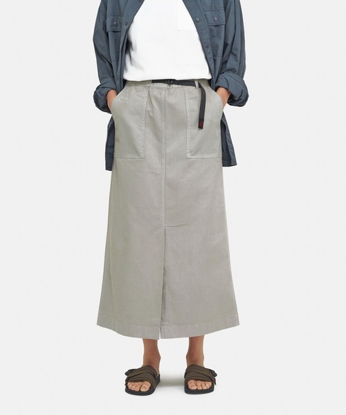 【別注】Gramicci /ロングスカート グレー フリーサイズ GRAMICCI スカート 「GRAMICCI/グラミチ」 LONG BAKER SKIRT