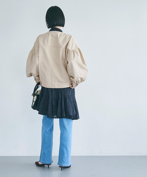 coca（コカ） デニムジャケット gジャン デニムボリュームスリーブ