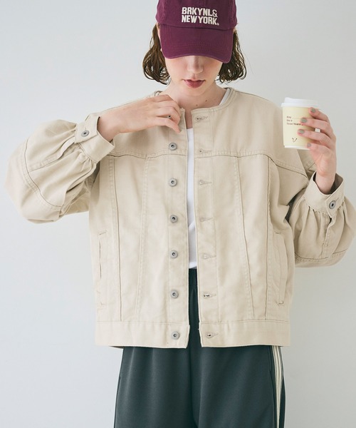 coca（コカ） デニムジャケット gジャン デニムボリュームスリーブ