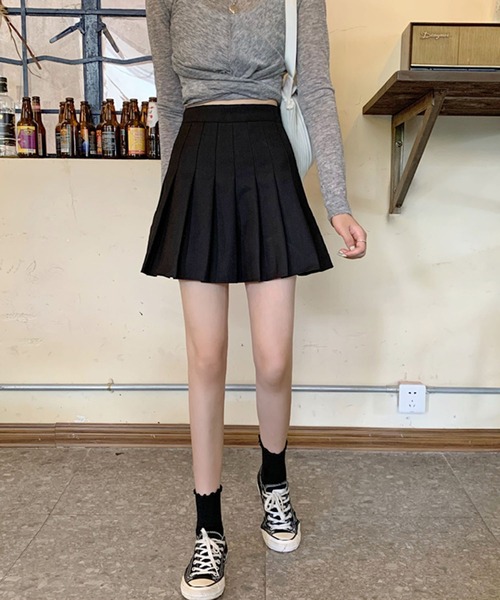 【BLACK UP DOMINIC SERIES】ベーシックミニスカート★2色 BLACK UP DOMINIC SERIES】ベーシックミニスカート☆2色