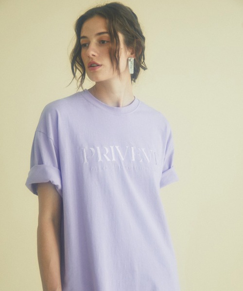 tシャツ THE COLOR EMBROIDERY T-SHIRT レディース