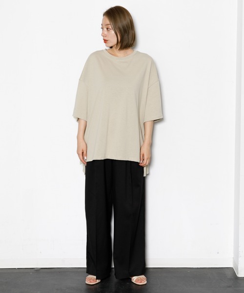 AMERICAN RAG CIE パンツ ツータックワイドパンツ レディース