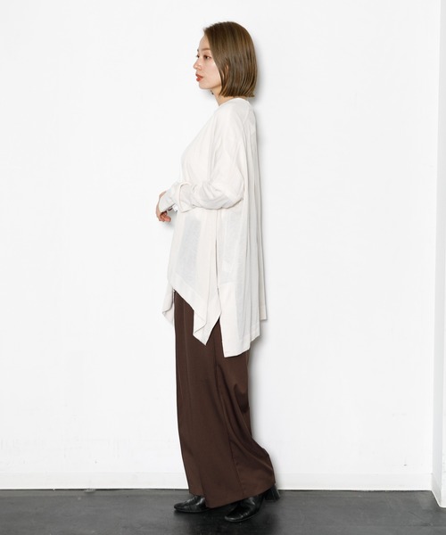 AMERICAN RAG CIE パンツ ツータックワイドパンツ レディース