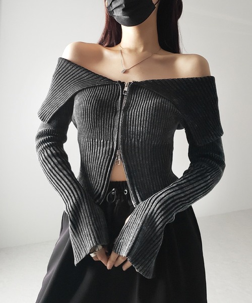 me+em select（ミームセレクト） ニット セーター 「 3color 」ダブル