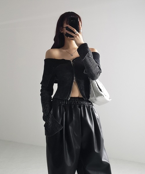 me+em select（ミームセレクト） ニット セーター 「 3color 」ダブル