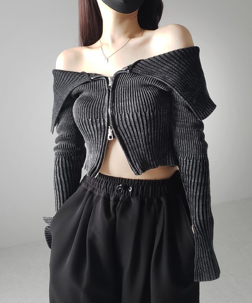 me+em select（ミームセレクト） ニット セーター 「 3color 」ダブル