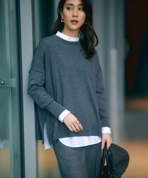 大きいサイズ46✨22AW 23区 高級ウール100% ふわふわヘアリーニット 大きいサイズ46✨22AW 23区 高級ウール100% ふわふわヘアリーニット