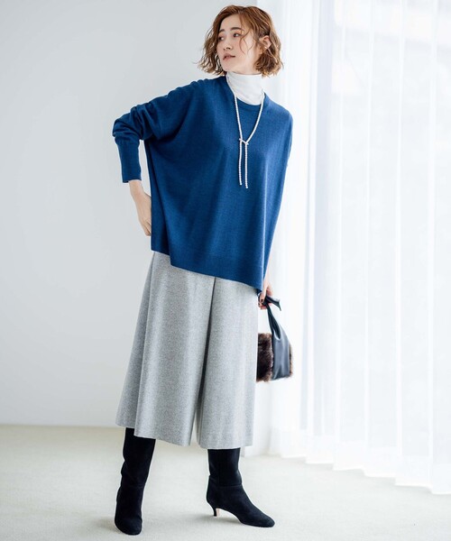 バジレー28ウール100%ニットお値下げしました！ 23区（ニジュウサンク） ニット セーター 「Oggi2月号掲載/洗える