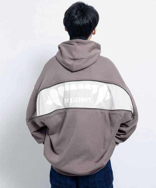 milk boy パーカー MILKBOY パーカー ZIP FANG レディース メンズ : ZOZOTOWN Yahoo
