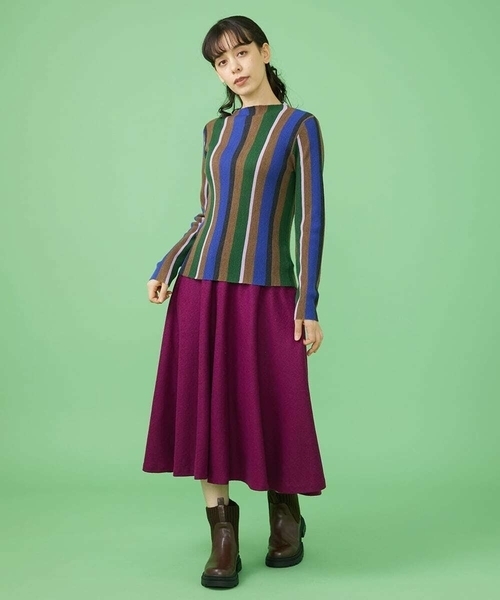 Jocomomola スカート T/W 天竺 フレアスカート : ZOZOTOWN Yahoo!店  