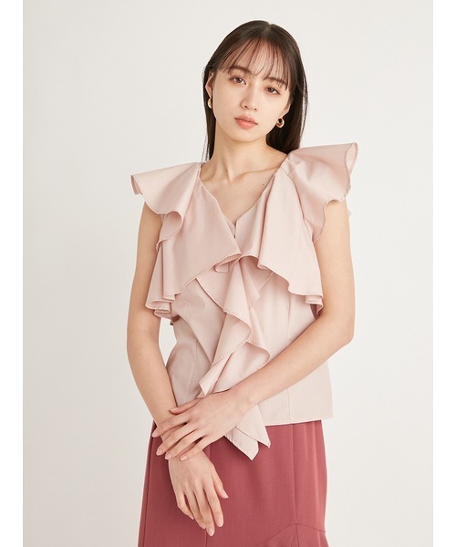SNIDEL」 ノースリーブブラウス ONE SIZE ピンク レディース 