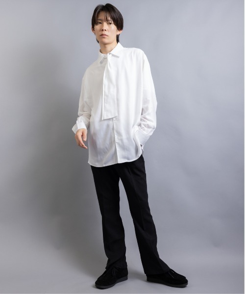 En serio TOKYO シャツ ブラウス メンズ ボウタイセット トロミ