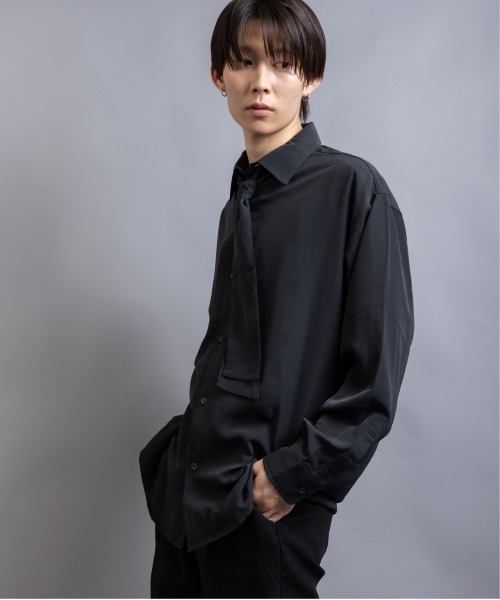En serio TOKYO シャツ ブラウス メンズ ボウタイセット トロミ
