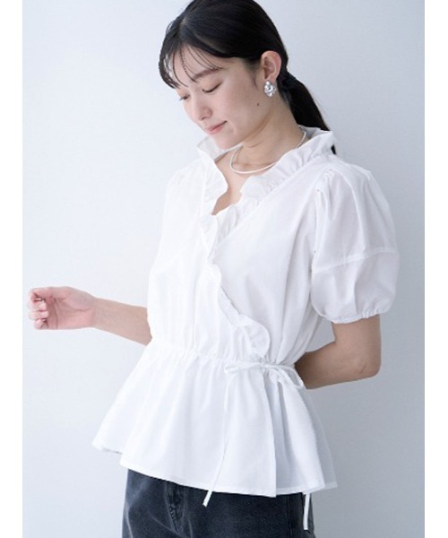 Stylevoice for xxx ブラウス シャツ カシュクールフリル