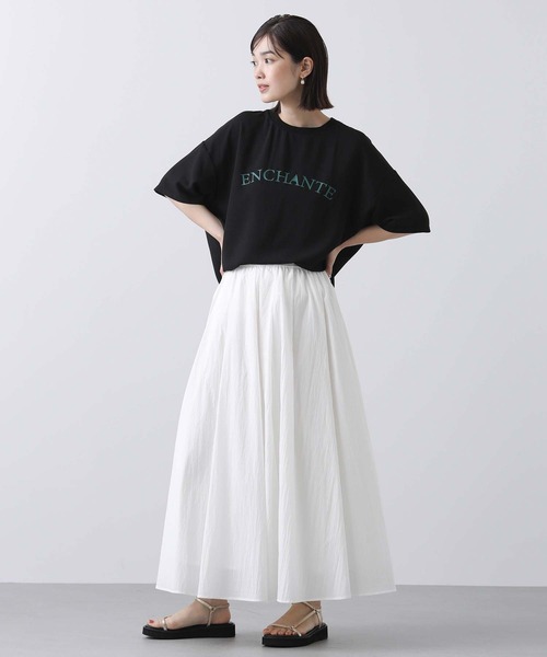 tシャツ ジュエリーTシャツ レディース Gready Brilliant tシャツ Tシャツ ジョーゼットロゴ5分袖T