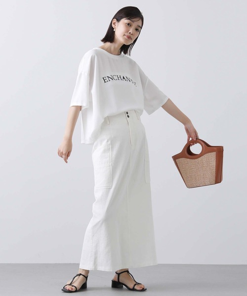 tシャツ シアリング ジョーゼットTシャツ レディース Gready Brilliant tシャツ Tシャツ ジョーゼットロゴ5分袖T
