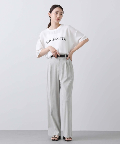 tシャツ ジョーゼットロゴ５分袖カットソー レディース Gready Brilliant tシャツ Tシャツ ジョーゼットロゴ5分袖T