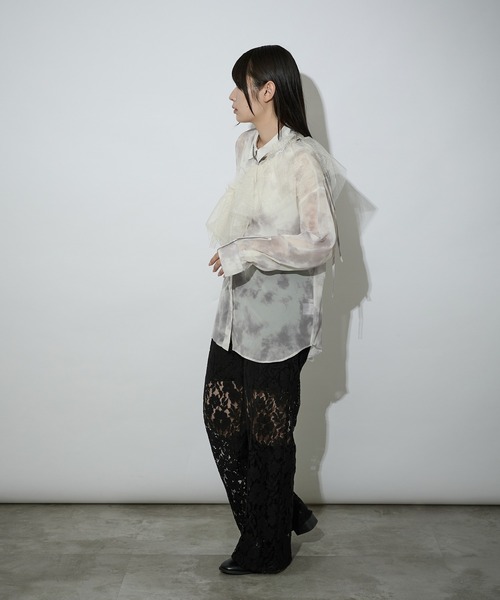 Ellno de Mavie ブラウス シャツ マルチウェイチュールツキ