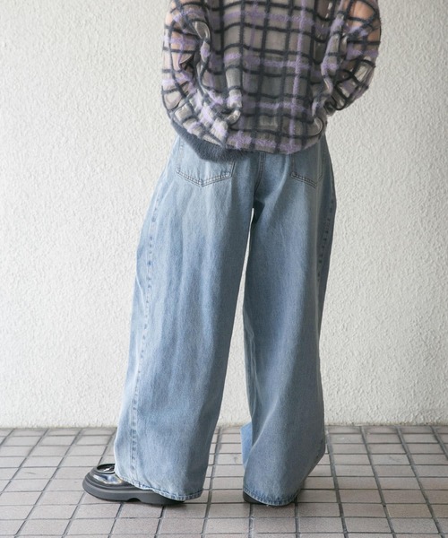 KBF ジーンズ デニム デニムパンツ 「低身長向けも展開」サイド