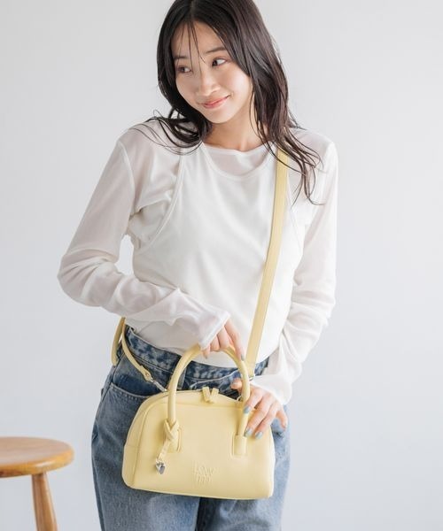小物 HRM31 LOWRYS FARM（ローリーズファーム） ボストンバッグ エンボスボストン