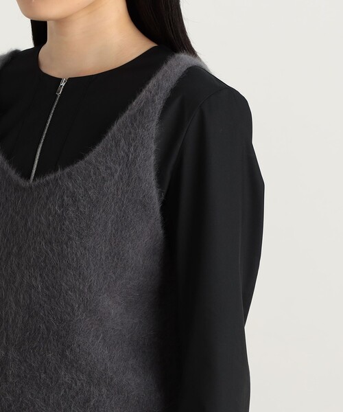 【美品】フォックスカシミヤ　ジレ ベスト Edition ベスト ジレ フォックスカシミヤ ニットベスト