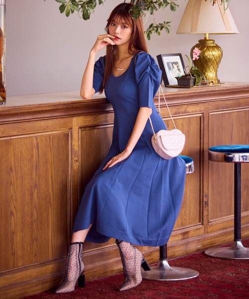 新品未使用　 PARTY パワショルボレロ付フレアワンピース パワショルボレロ付フレアワンピース｜ワンピース｜ワンピース