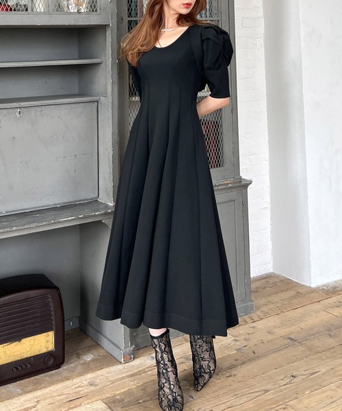 ROYAL PARTY ワンピース パワショルボレロ付フレアワンピース