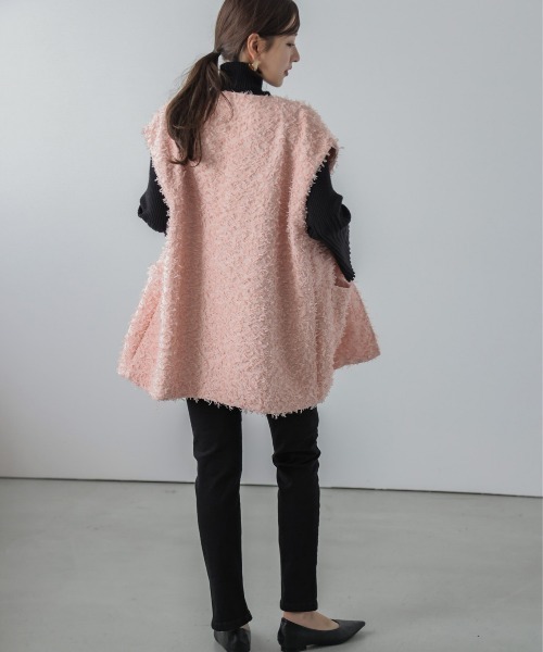 ベスト ジレ ツイードフリンジベスト レディース : ZOZOTOWN Yahoo!店
