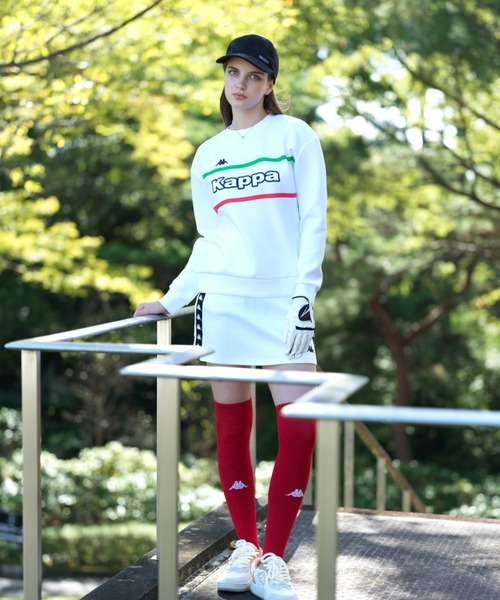 トレーナー スウェット 「Kappa/カッパ」レディースダンボールニットスウェット　ゴルフ レディース Kappa トレーナー スウェット 「Kappa/カッパ」レディース