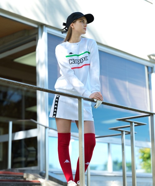 トレーナー スウェット 「Kappa/カッパ」レディースダンボールニットスウェット　ゴルフ レディース Kappa トレーナー スウェット 「Kappa/カッパ」レディース
