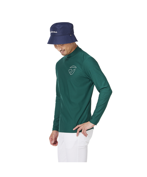 TaylorMade tシャツ クラブ TMベーシック L/S モック グリーン
