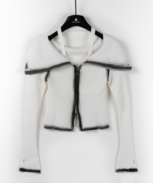 ALLEGE 19AW DOUBLE ZIP KNIT ダブルジップニット 3 アレッジ ALLEGE 19AW DOUBLE ZIP KNIT ダブルジップニット