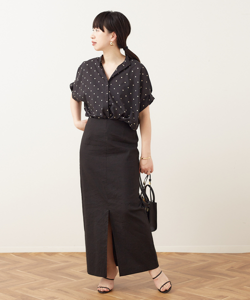 「journal standard L'essage」 半袖ブラウス FREE コバルトブルー レディース journal standard L'essage 「journal L'essage」 半袖ブラウス
