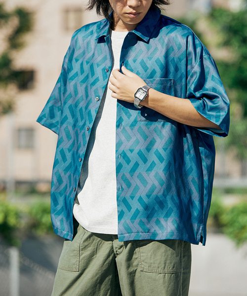 JOURNAL STANDARD 半袖シャツ ライトブルー JOURNAL STANDARD 「JOURNAL STANDARD」 半袖シャツ SMALL