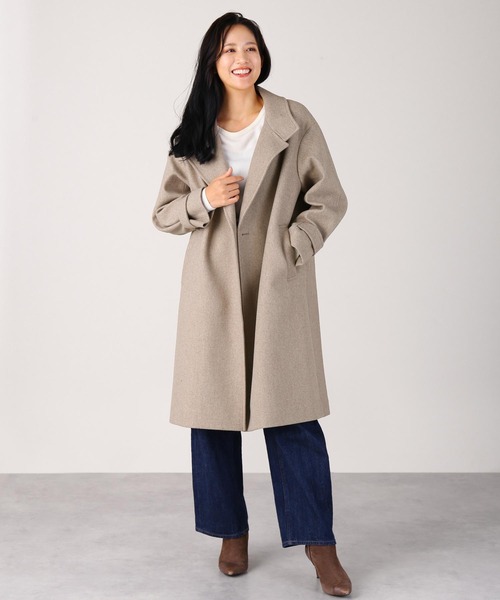 【美品】FORFORMO フォルモ　定番　コート　アウター Filomo（フィローモ） コート アウター 「Filomo」ロングコート冬