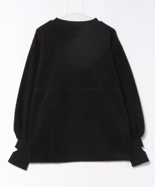 tシャツ フリースボアサムホールオーバープルオーバー レディース