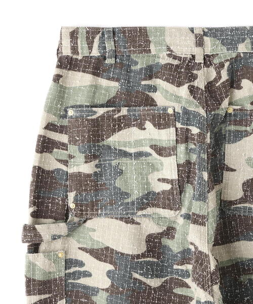 25ss WHITELAND 迷彩 カモ ダブルニー ワーク ペインターパンツ WHITELAND/ホワイトランド/CAMO DOUBLE KNEE PANTS | L.H.P
