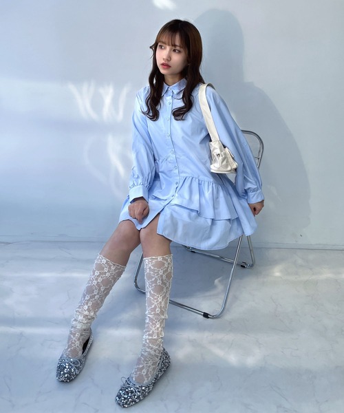 AS KNOW AS（アズノゥアズ） ワンピース ○デザインフリルチュニック