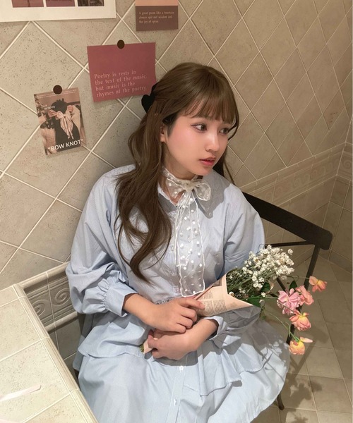 AS KNOW AS（アズノゥアズ） ワンピース ○デザインフリルチュニック