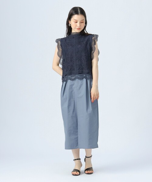 BEAMS HEART tシャツ マルチレース ハイネック プルオーバー