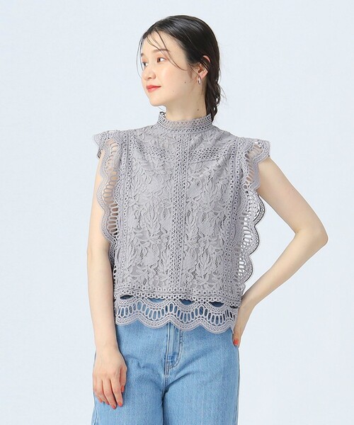 BEAMS HEART マルチレース ハイネックブラウス 楽天市場】BEAMS HEART / マルチレース ハイネックブラウス