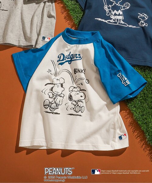 MLB tシャツ 「MLB×PEANUTS」半袖Tシャツ キッズ 子供服 男の子