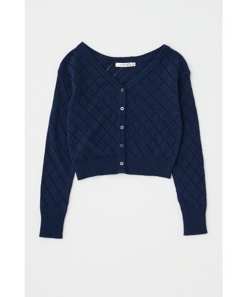 MOUSSY（マウジー） カーディガン EYELET ニット カーディガン