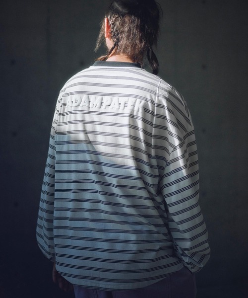 tシャツ 「ADAMPATEK/アダムパテック」rounded border long sleeveT/プリント入りラウンドボーダーロングスリーブT ADAM PATEK tシャツ 「ADAMPATEK/アダムパテック」rounded