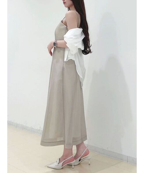 【美品】 MERCURYDUO ワンピース シアーボンディングキャミワンピース ワンピース