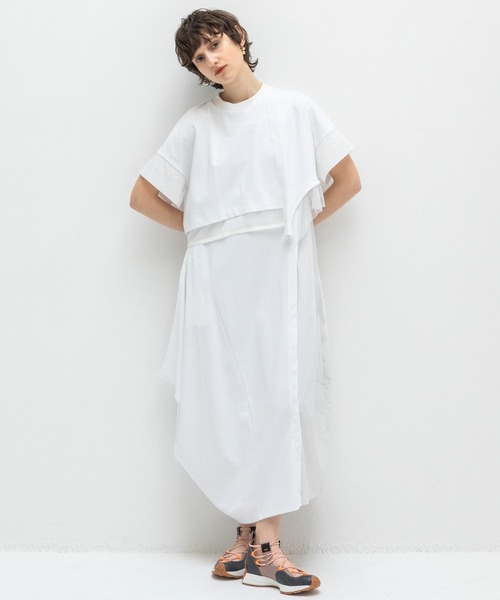 FRILL SLEEVE ONE-PIECE — aulaaila